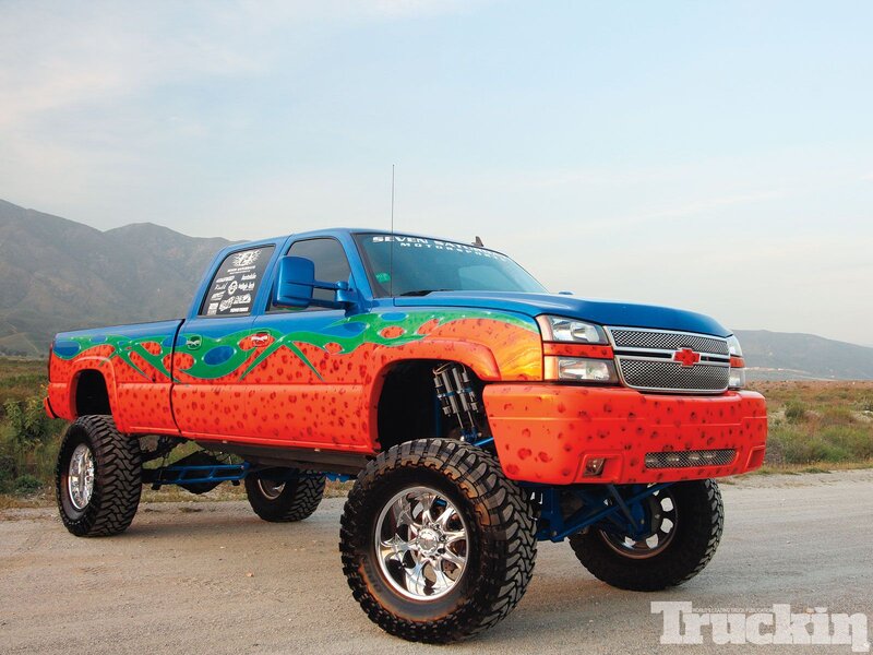 Custom Lifted Truck — Blue