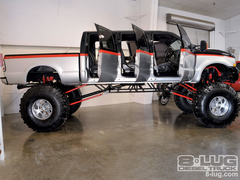 Custom Lifted Truck — Silver, Mechanical