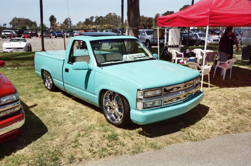 Custom Light-blue Pickup Truck — Light Blue