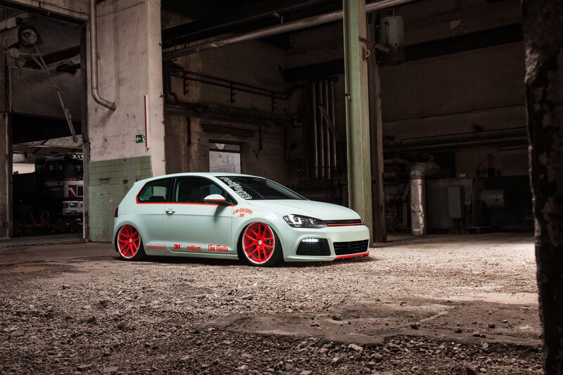 Custom Light-green Car