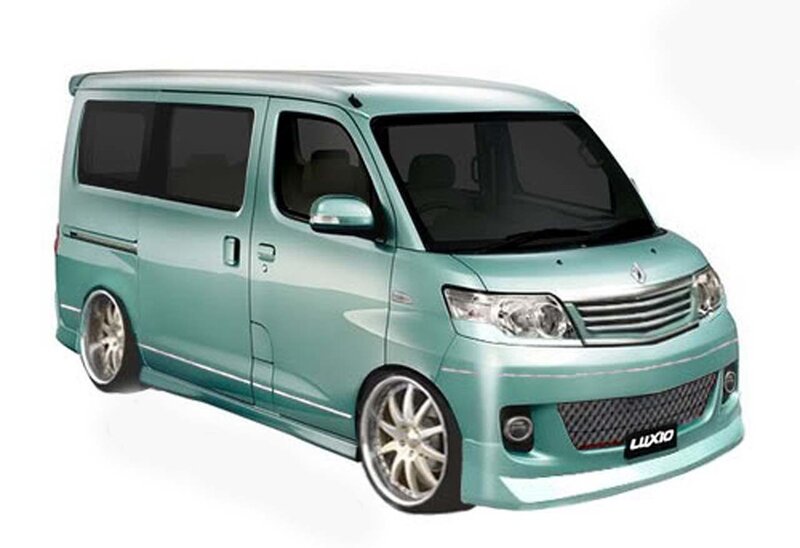 custom light green van