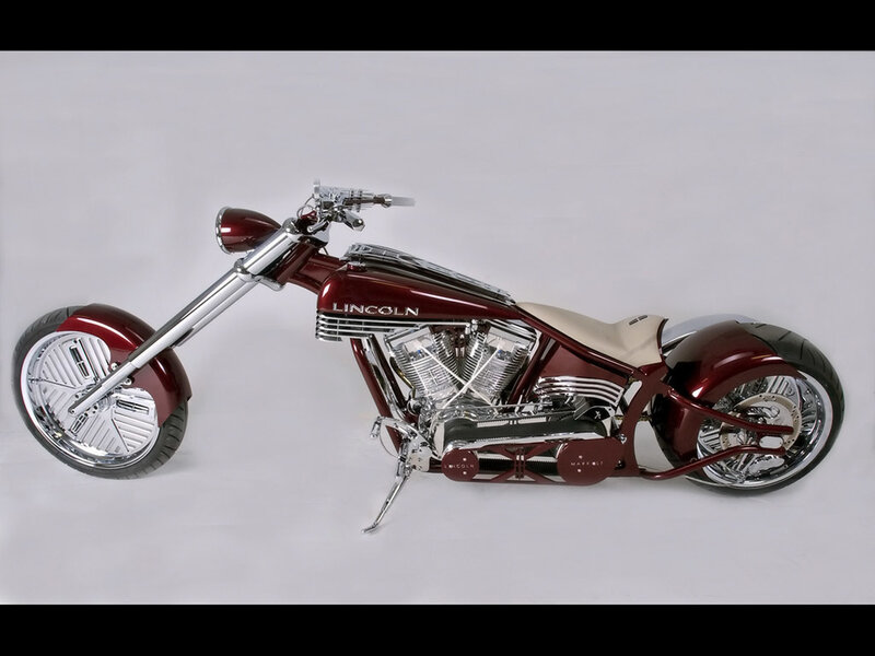 Custom Lincoln chopper motorcycle