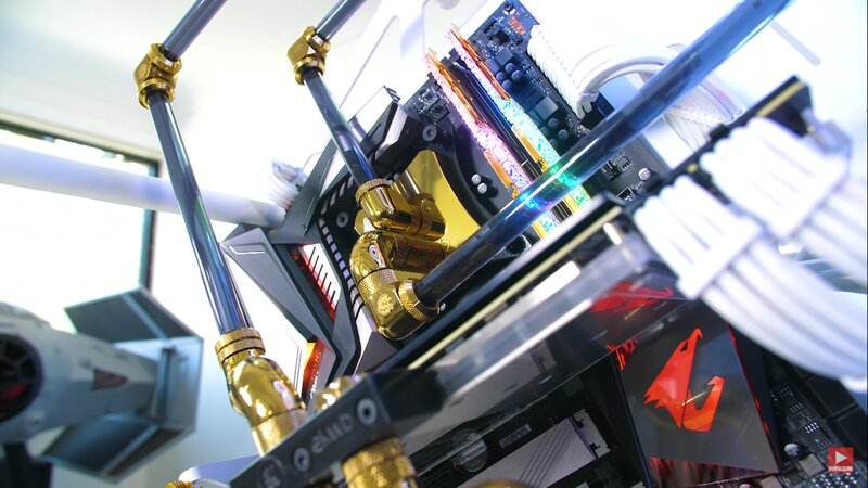 Custom Liquid-cooled PC — Black