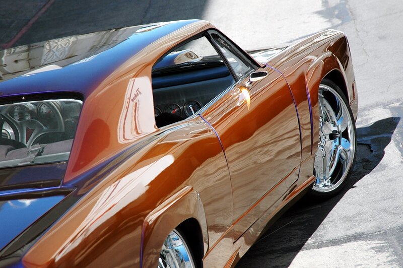Custom Lowrider Car — Brown