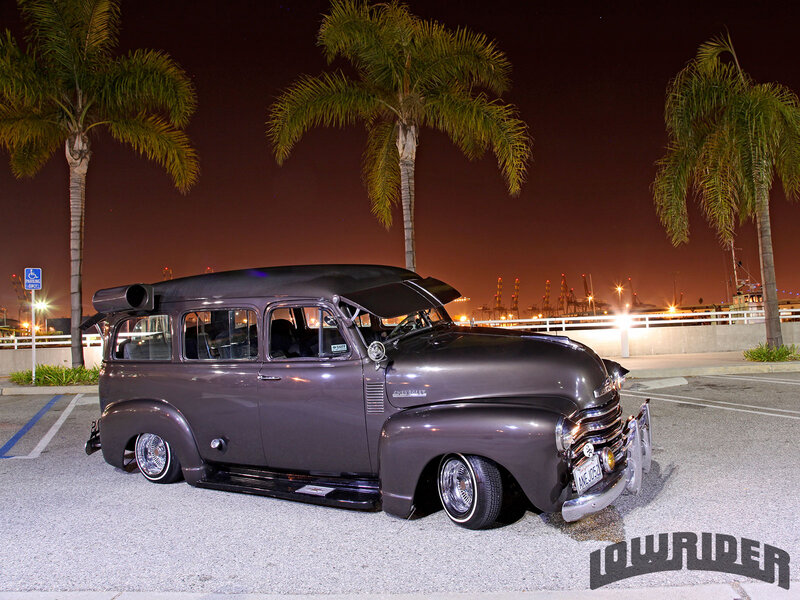 Custom Lowrider Car — Gray, Dramatic