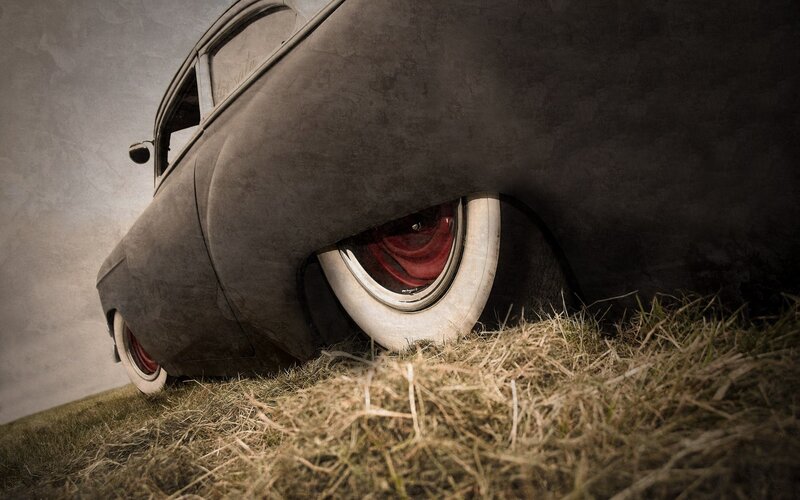 Custom Lowrider Car — Gray