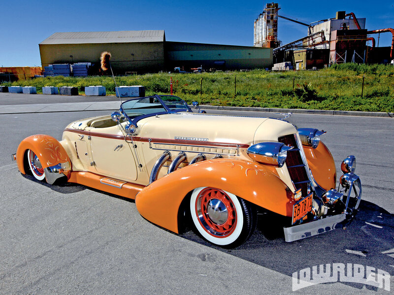 Custom Lowrider Car — Orange