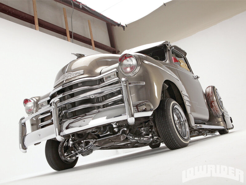 Custom Lowrider Car — Silver, Dramatic