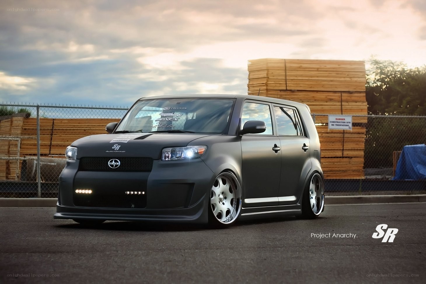 Custom matte black Scion xB