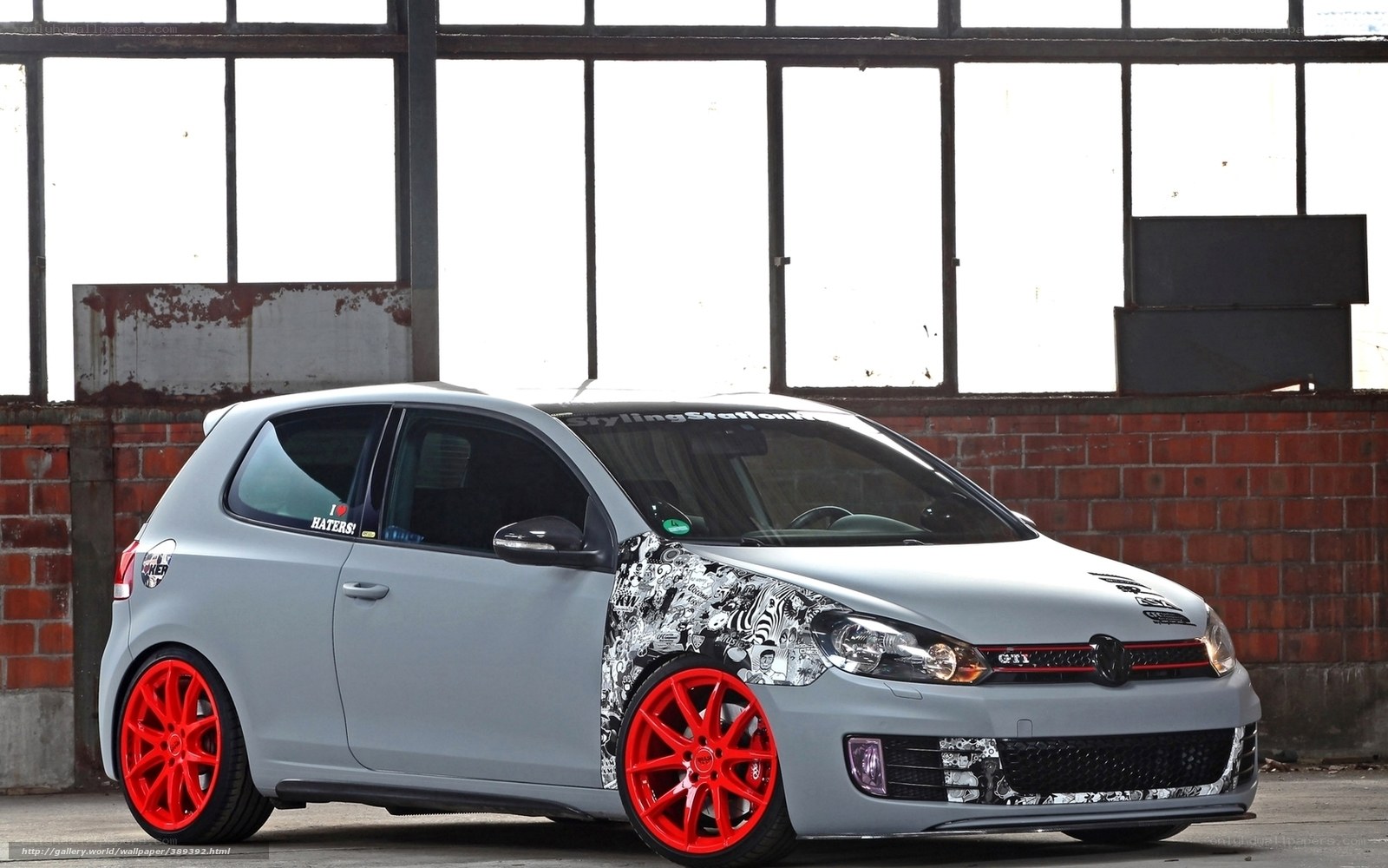 custom matte gray golf gti