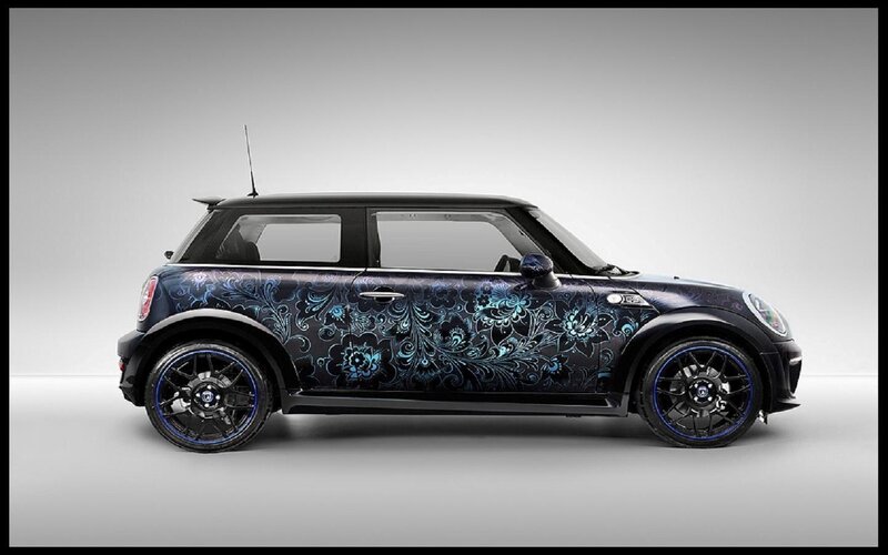 Custom Mini Cooper Car — Black