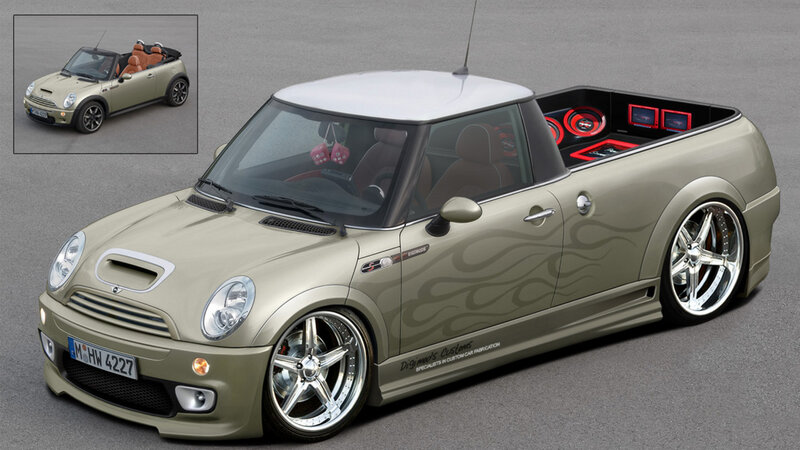 Custom Mini Cooper pickup truck