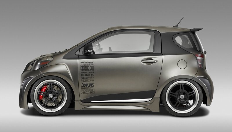 custom modified compact car