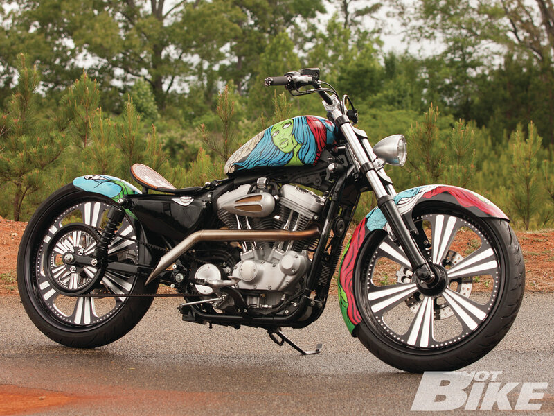 Custom Motorcycle — Black, Calm