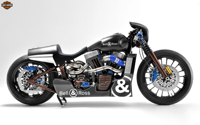 Custom Motorcycle — Black, Neutral, Photograph, Engine