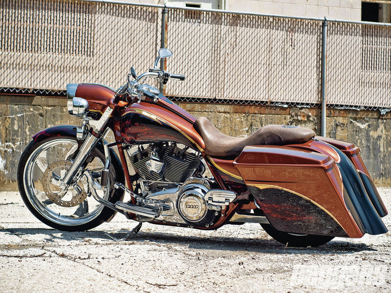 Custom Motorcycle — Brown, Static
