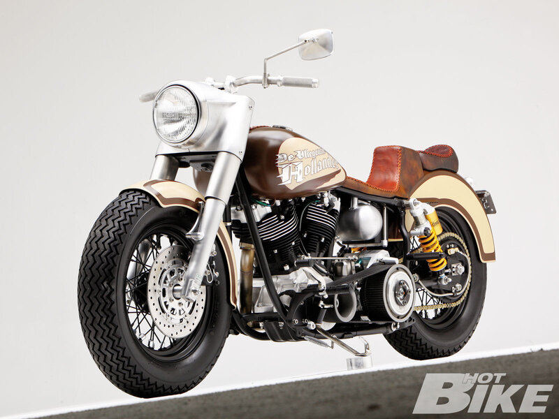Custom Motorcycle — Brown