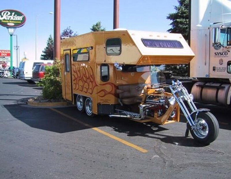 Custom Motorcycle Camper