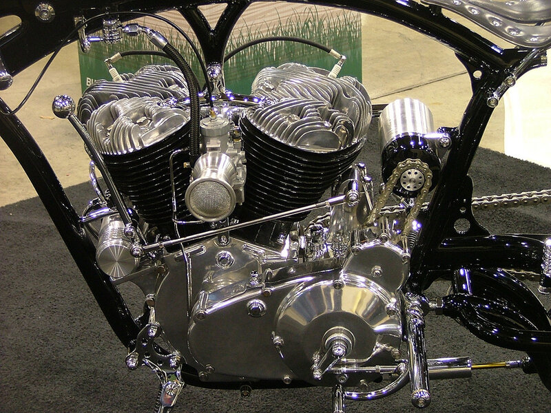 custom motorcycle engine