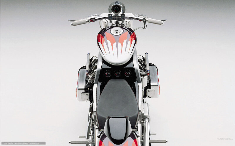 custom motorcycle front view