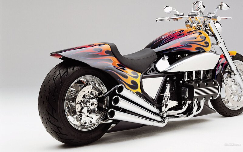 Custom Motorcycle — Orange, Showcase