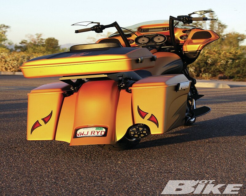 Custom Motorcycle — Orange