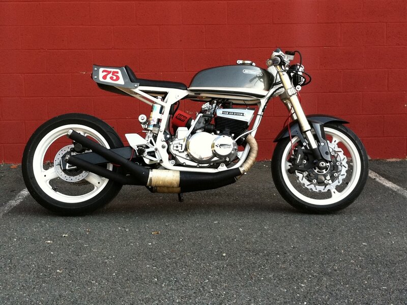Custom Motorcycle — Red, Static
