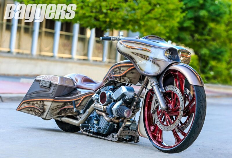 Custom Motorcycle — Silver, Calm