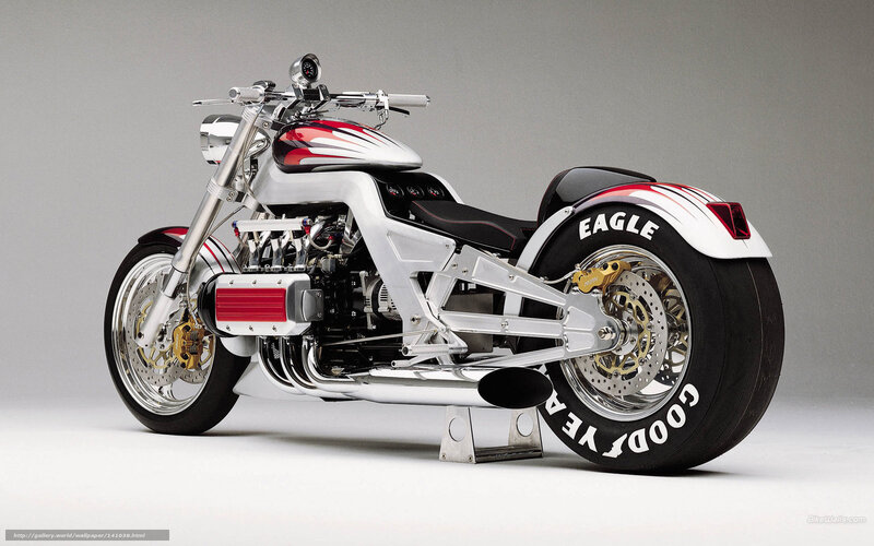 Custom Motorcycle — Silver, Neutral, Photograph