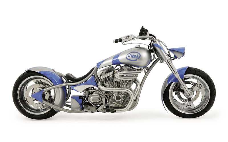 Custom Motorcycle — Silver