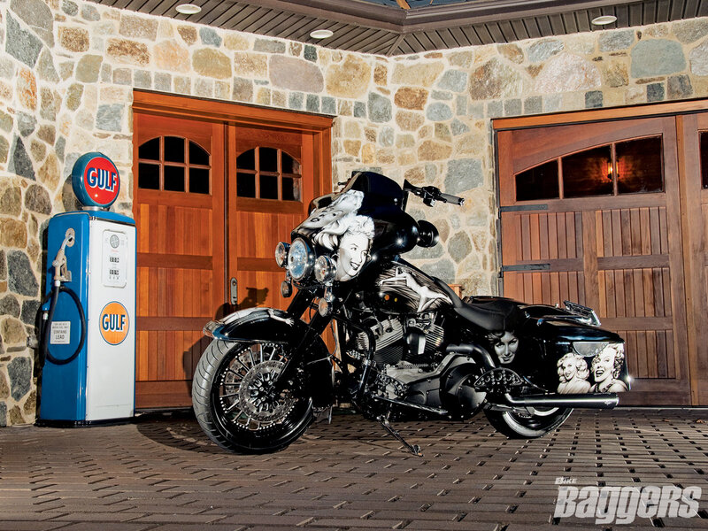 Custom Motorcycle with Art