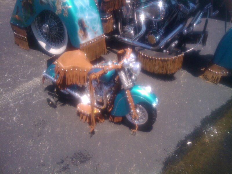 Custom Motorcycle with Fringes