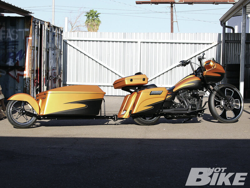 Custom Motorcycle with Sidecar