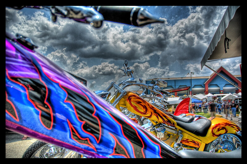 Custom Motorcycles at Show