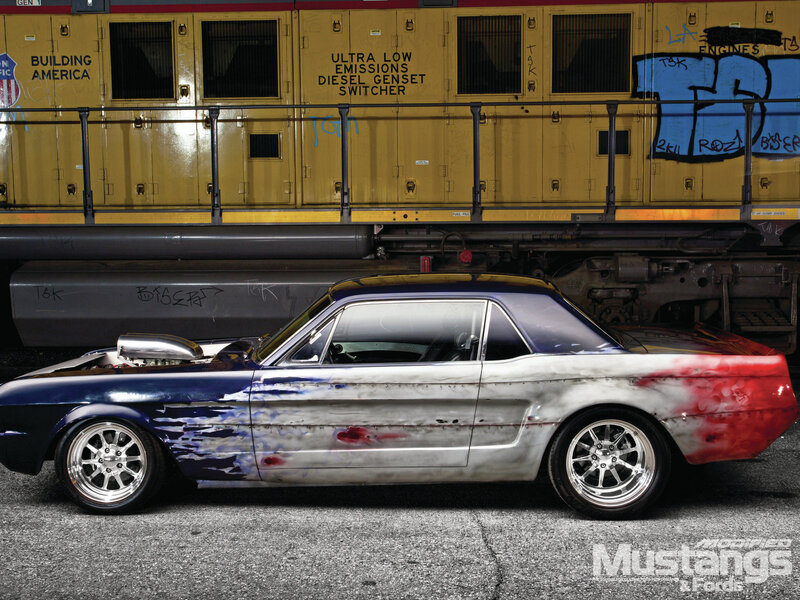 Custom Mustang Car — Blue