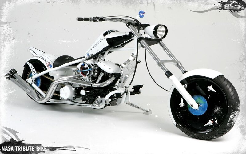 Custom Nasa Tribute Motorcycle