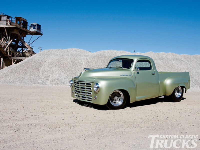 Custom Olive-green Pickup Truck