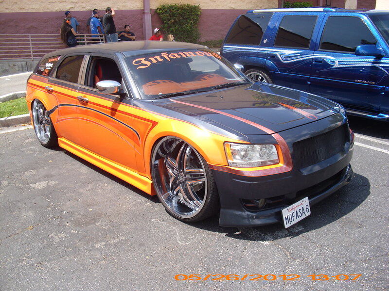 Custom Orange and Black Car — Outdoor