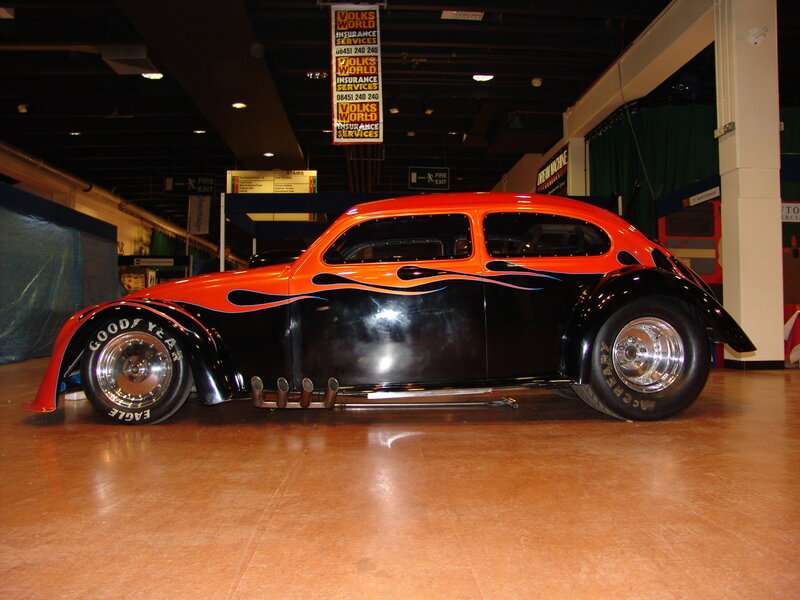 Custom Orange and Black Car — Showroom