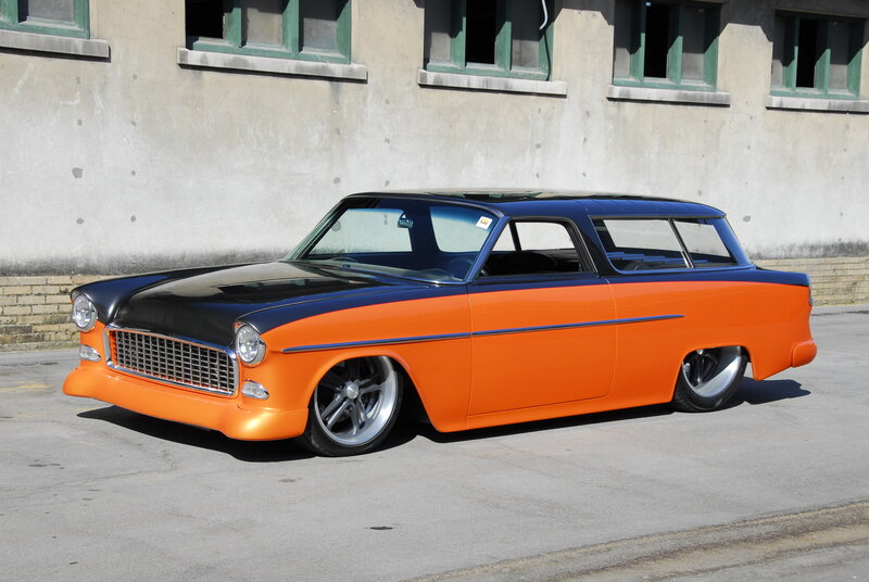 Custom Orange and Black Car