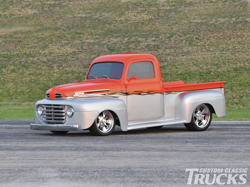 Custom Orange and Silver Truck — Calm