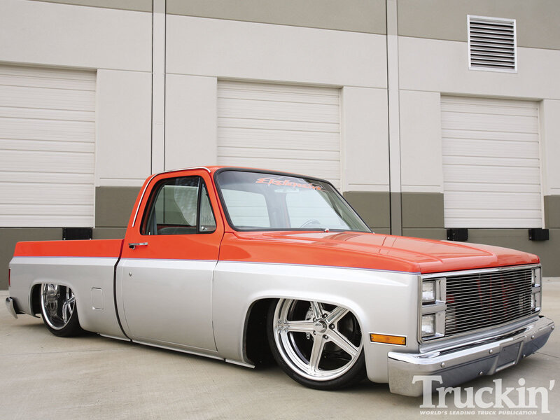 Custom Orange and Silver Truck