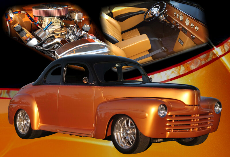 Custom Orange Car — Dramatic