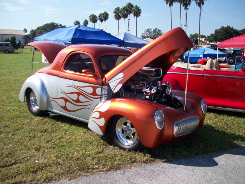 Custom Orange Car — Outdoor