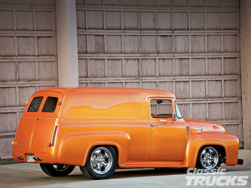 Custom Orange Classic Truck