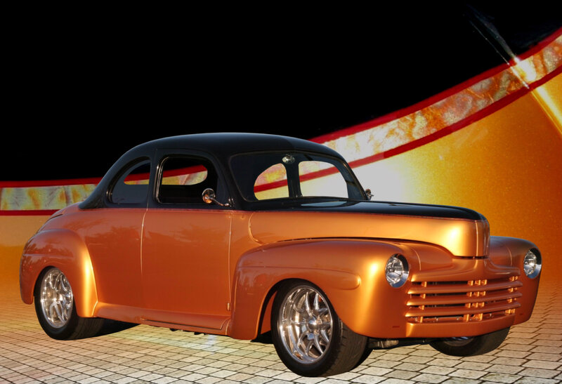 Custom Orange Coupe