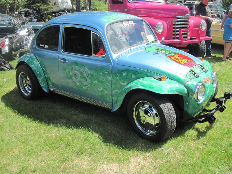Custom Painted Beetle Car — Green