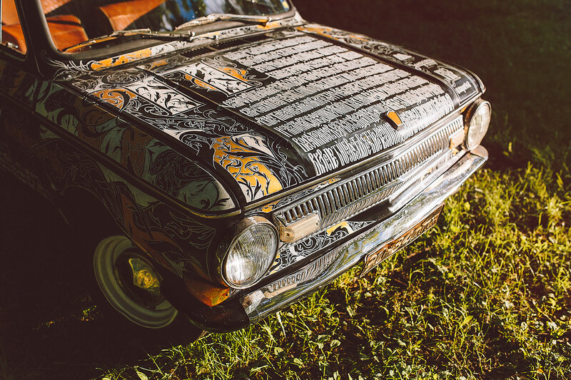 Custom-painted Car — Black