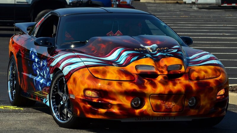 Custom-painted Car — Orange