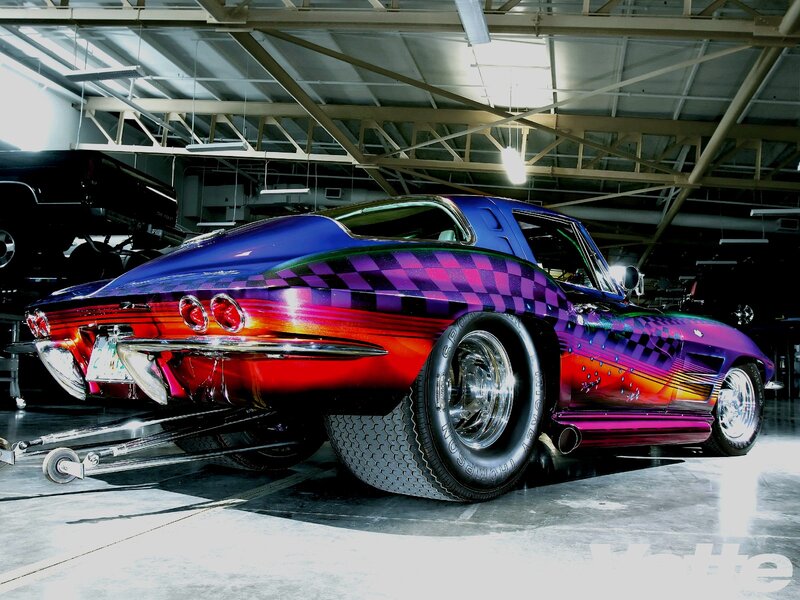 Custom-painted Corvette